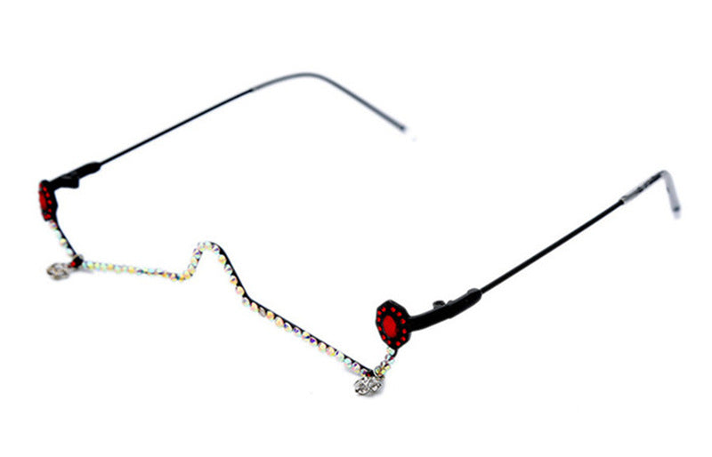Rhinestone Glasses Frame