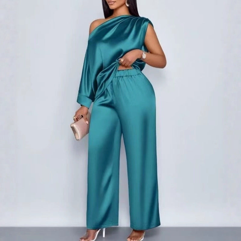 Casual Satin Suit