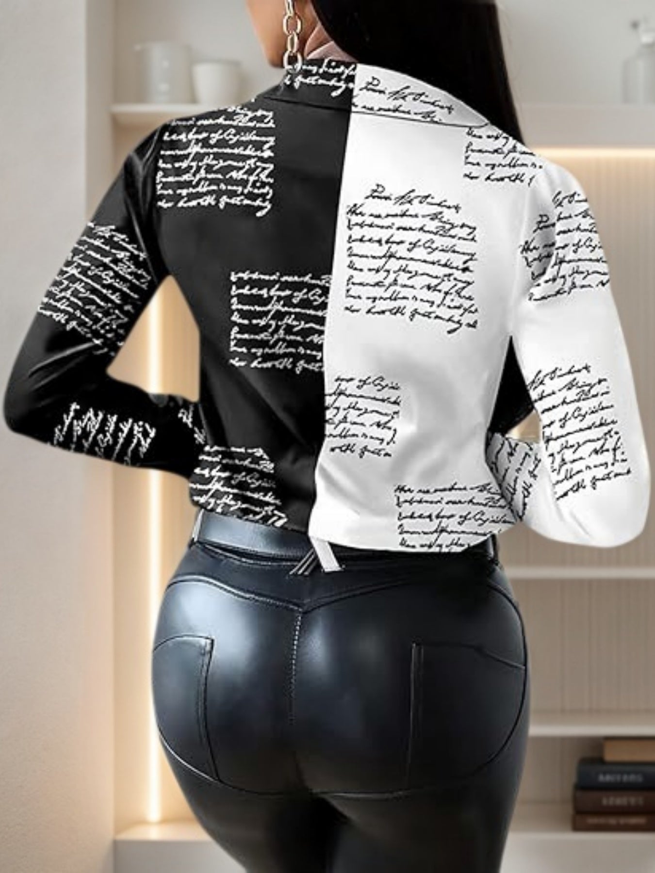 Casual Print Long Sleeve Shirt