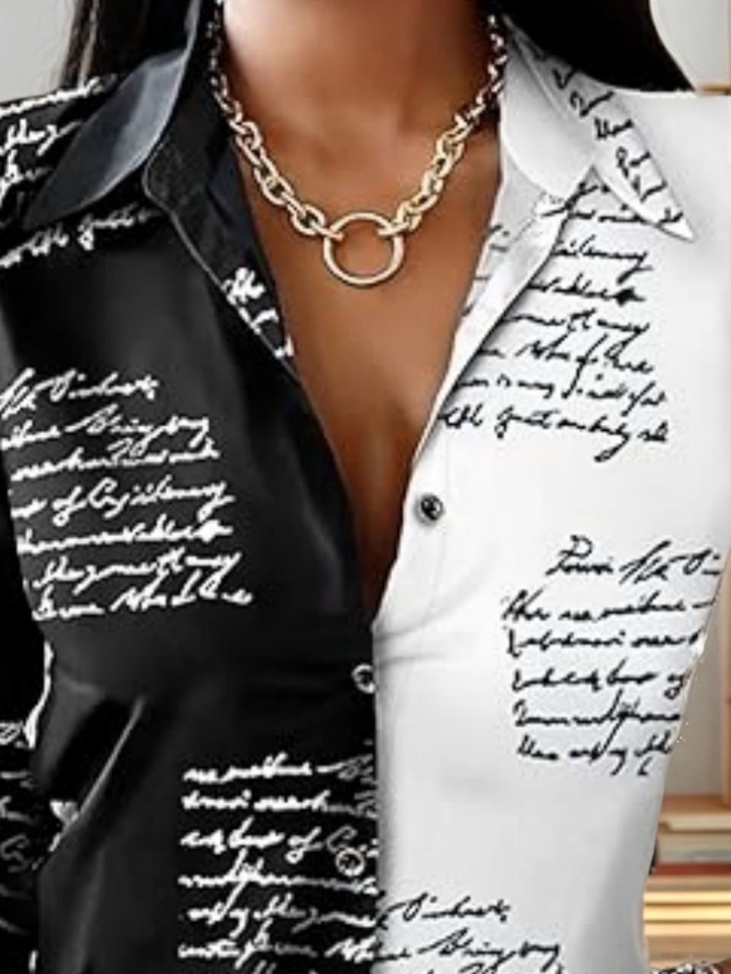 Casual Print Long Sleeve Shirt