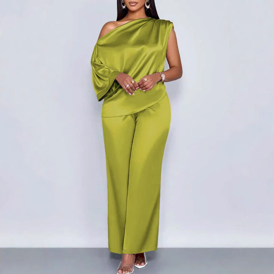 Casual Satin Suit