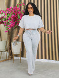 Crop Top + Pants Set
