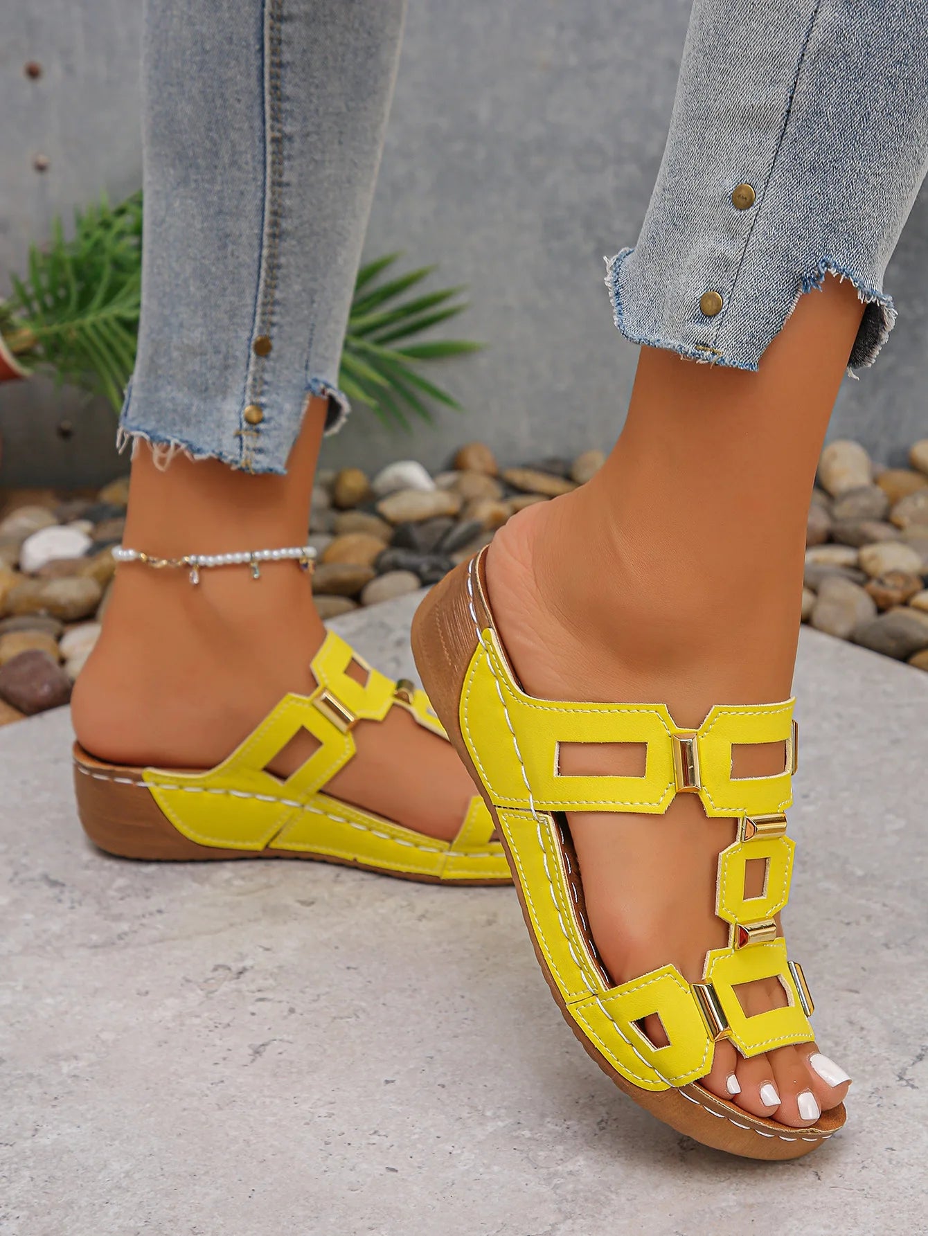 Women's Open Toe Wedges