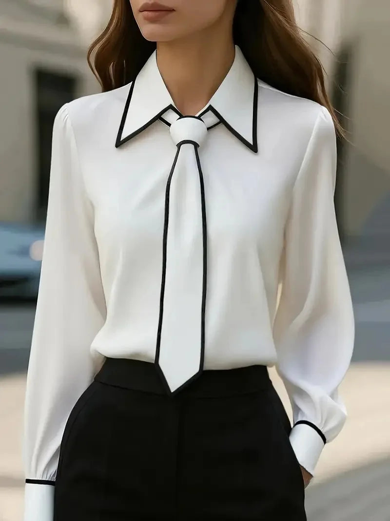 Long Sleeve Shirt with Tie