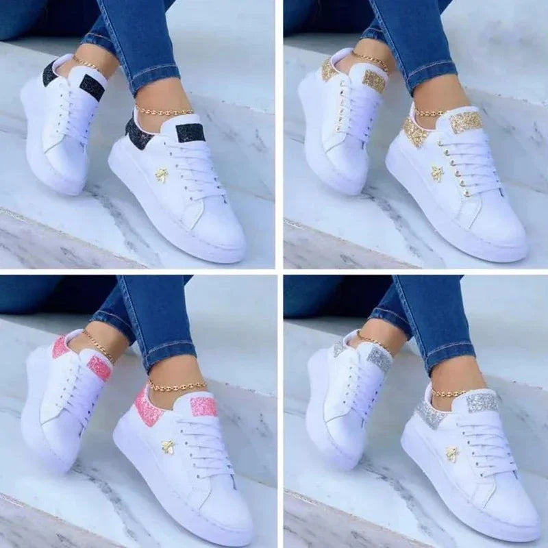 Waterproof Lace Up Casual Flat Sport Shoes