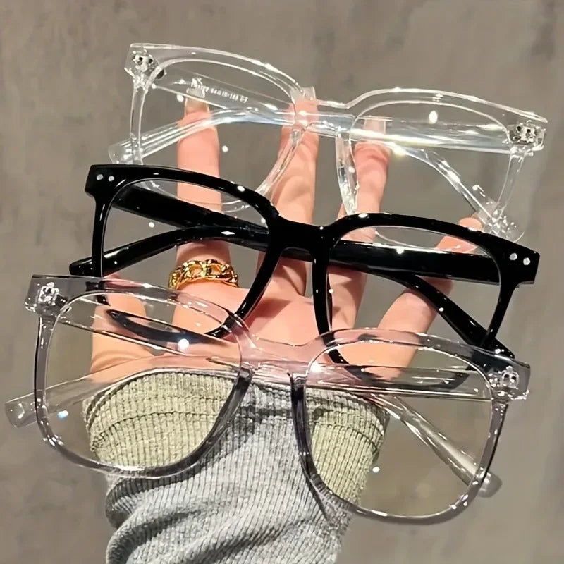 3pcs Unisex Square Frame Glasses