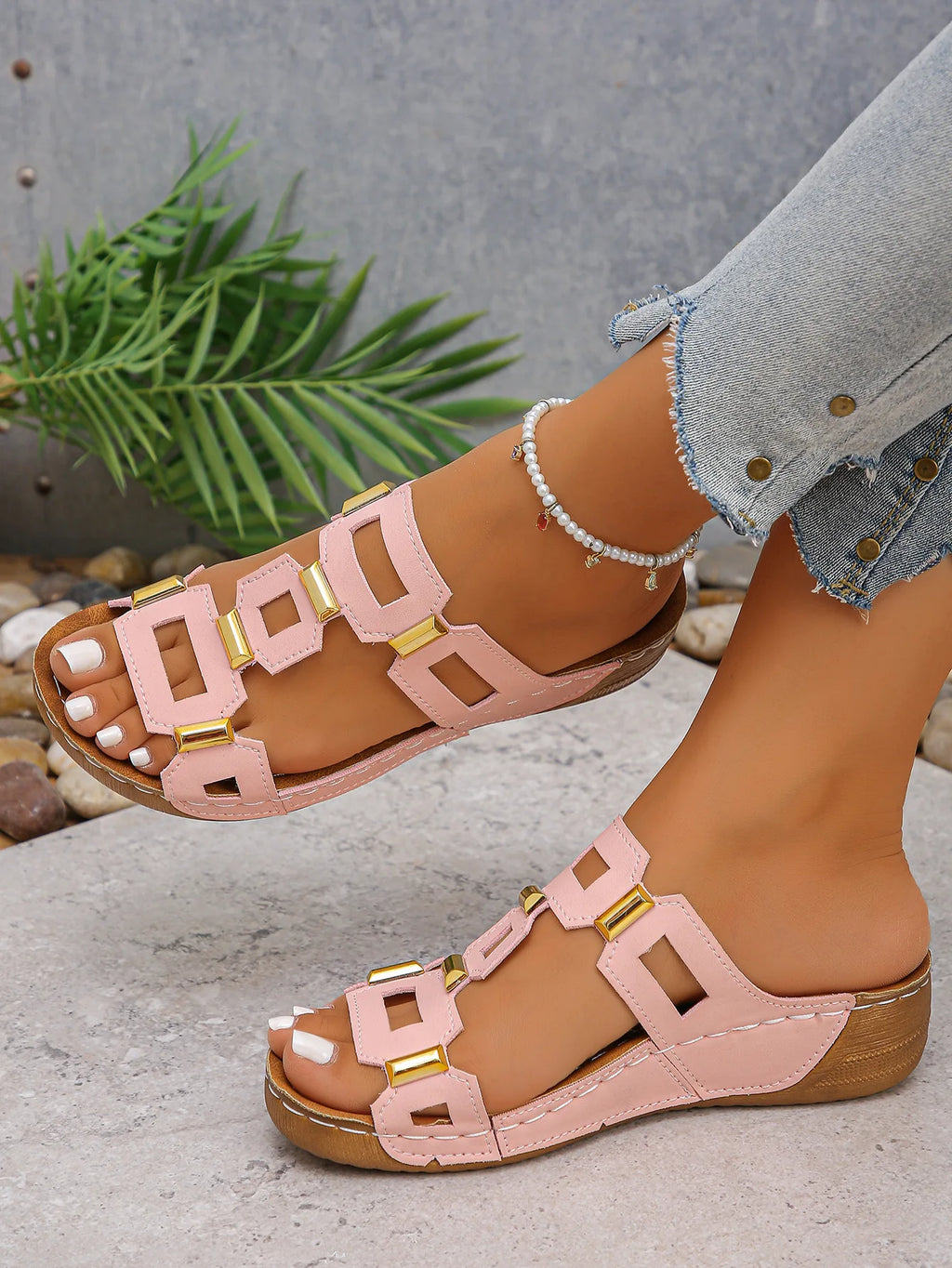 Women's Open Toe Wedges