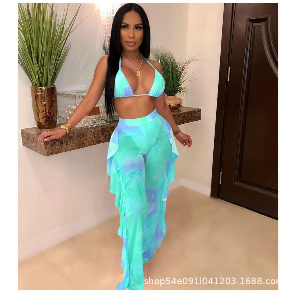 Bra+tassel Pants two Piece  Swimsuit