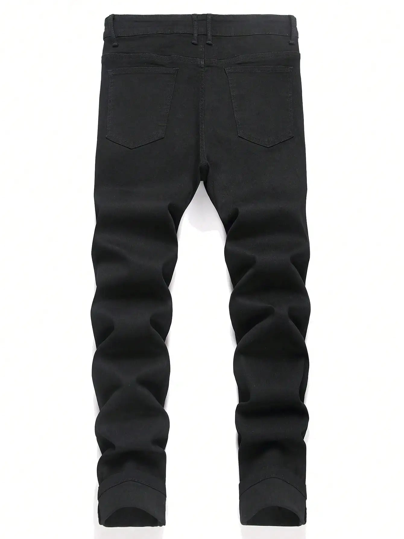 Rhinestone - Embellished Black Stretch Skinny Jeans