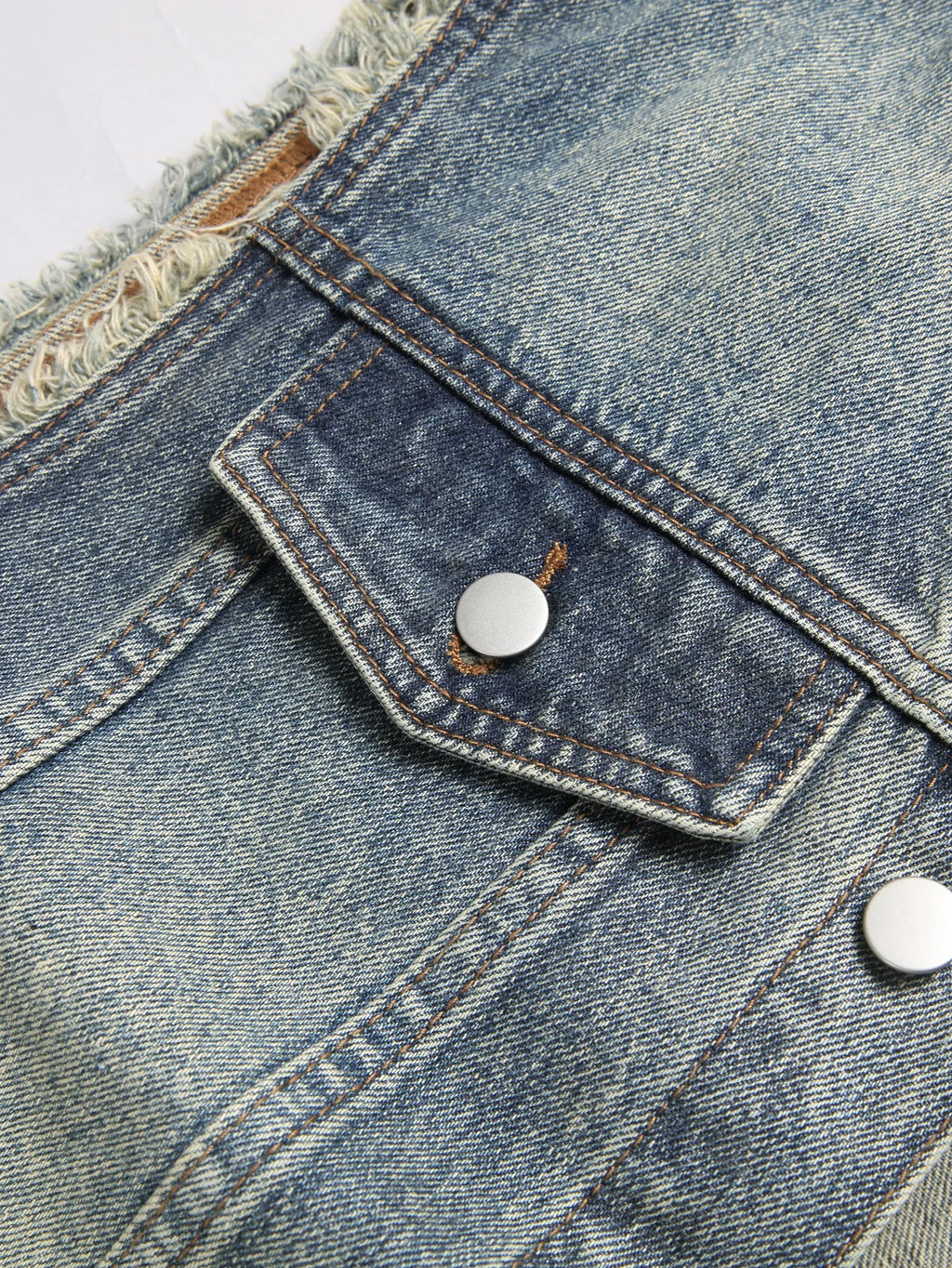 Men's Denim Sleeveless Vest