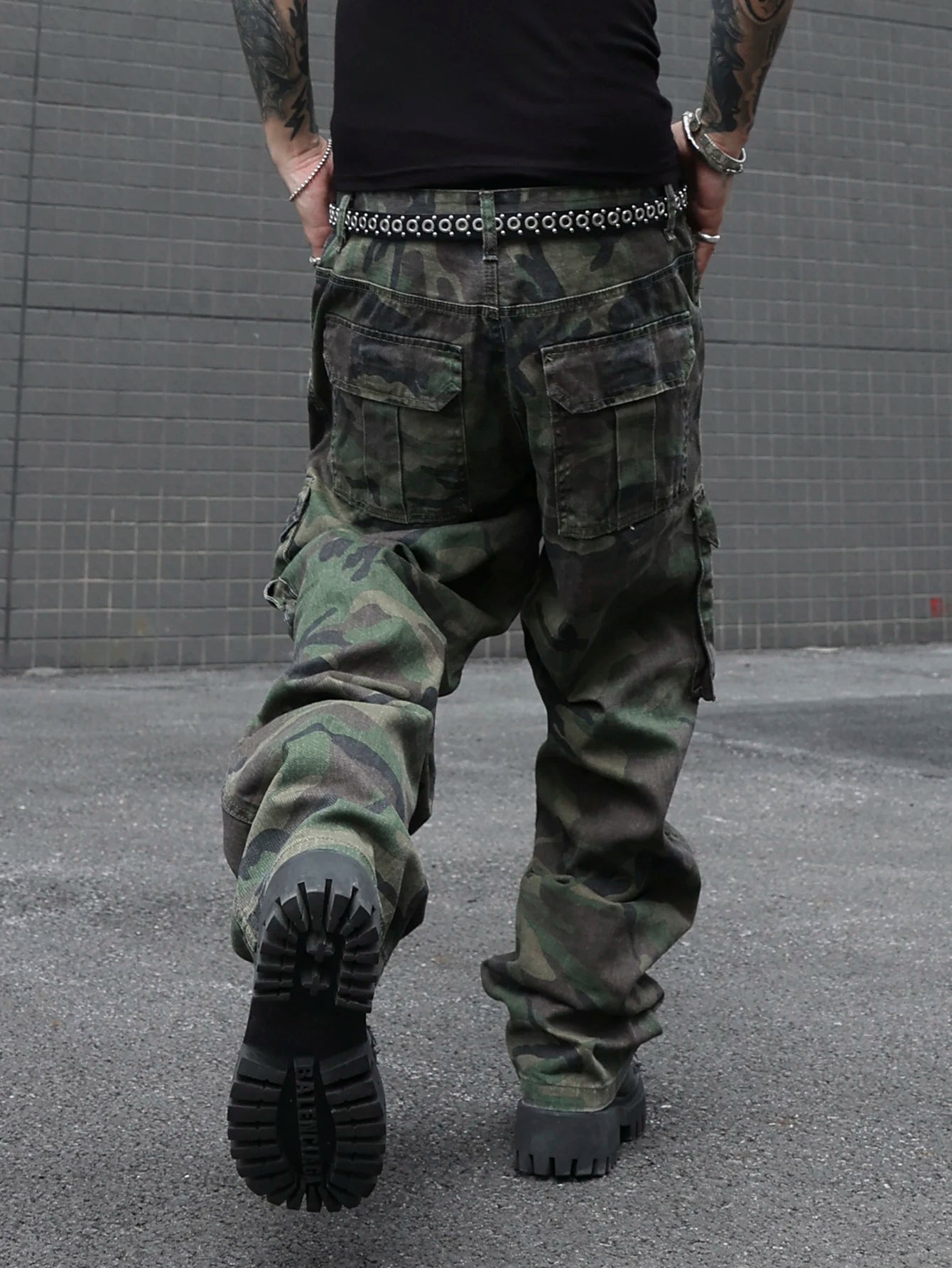 Men's camouflage utility jeans
