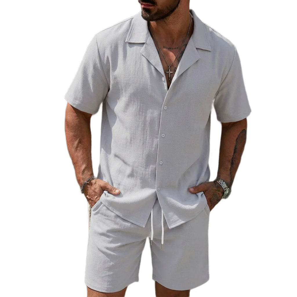Casual Loose Beach Pants 2-Piece Set