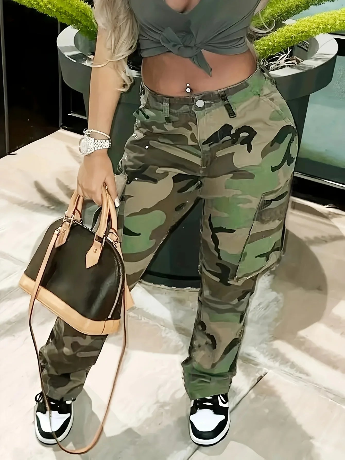 Camo Denim Pants