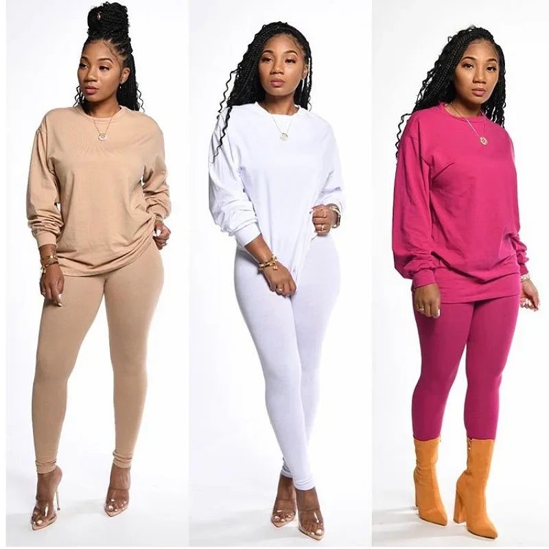 stacked leggings outfit set