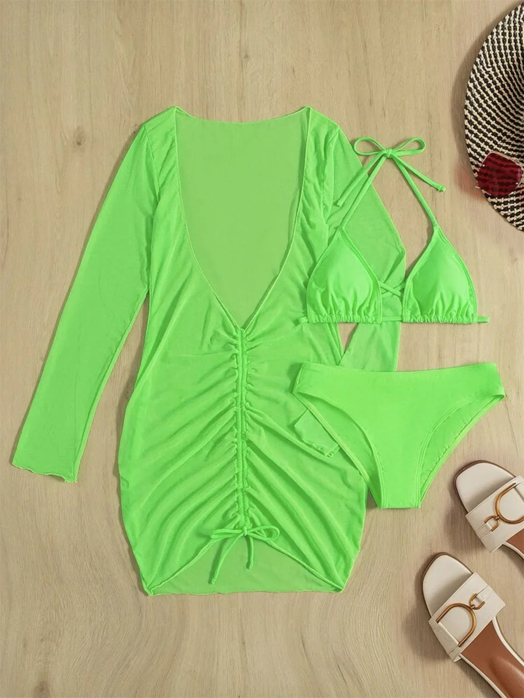 Long Sleeves Bikini Set