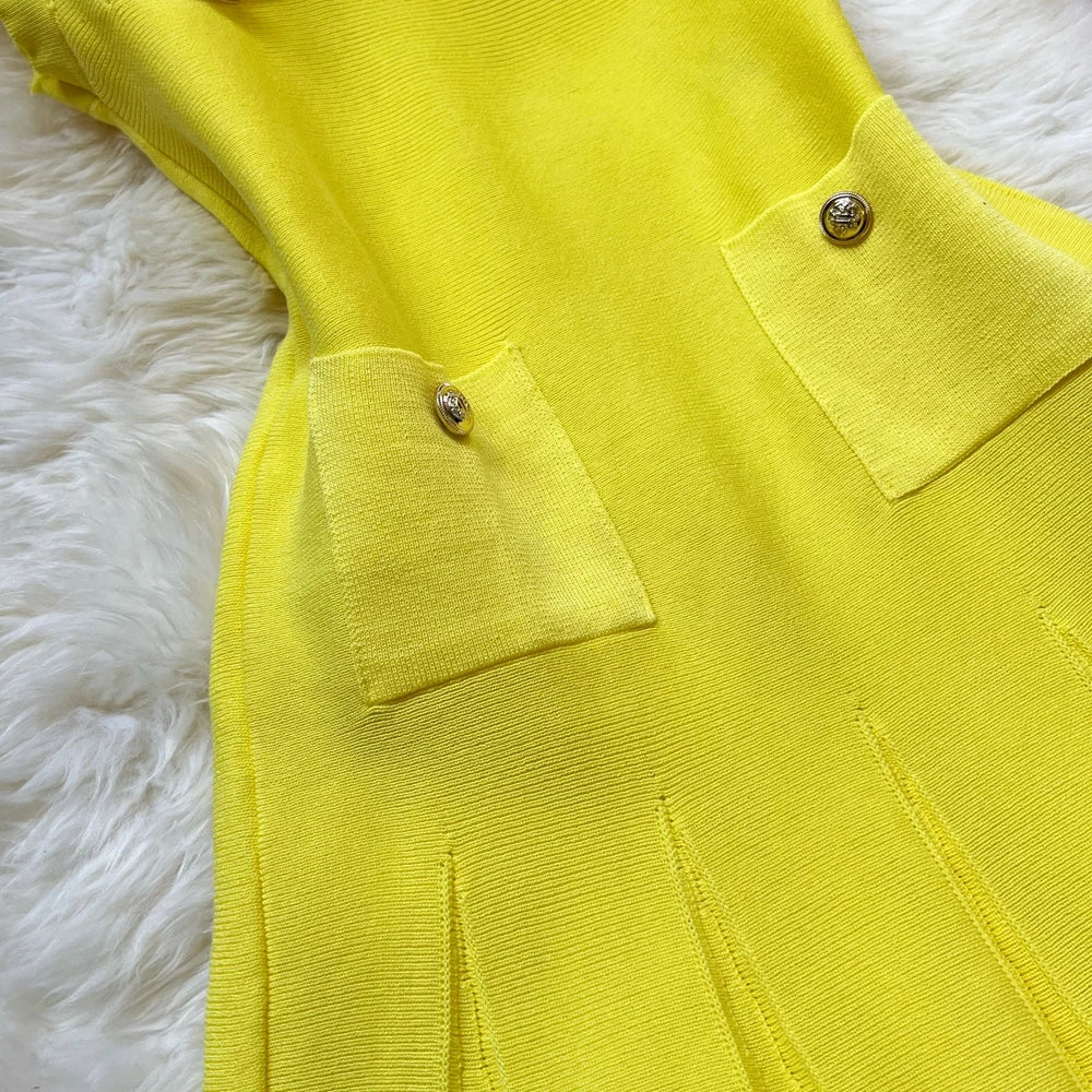 O-neck Slim Waist Party Dress