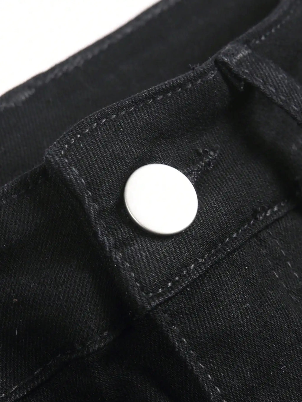 Rhinestone - Embellished Black Stretch Skinny Jeans