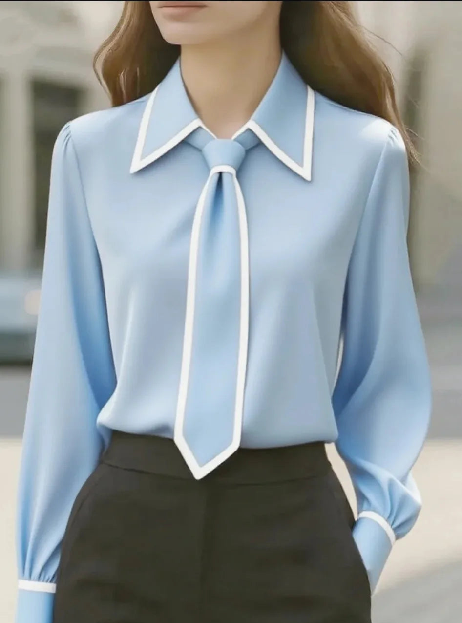 Long Sleeve Shirt with Tie