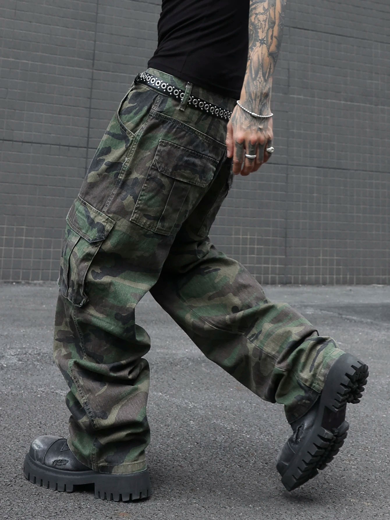 Men's camouflage utility jeans