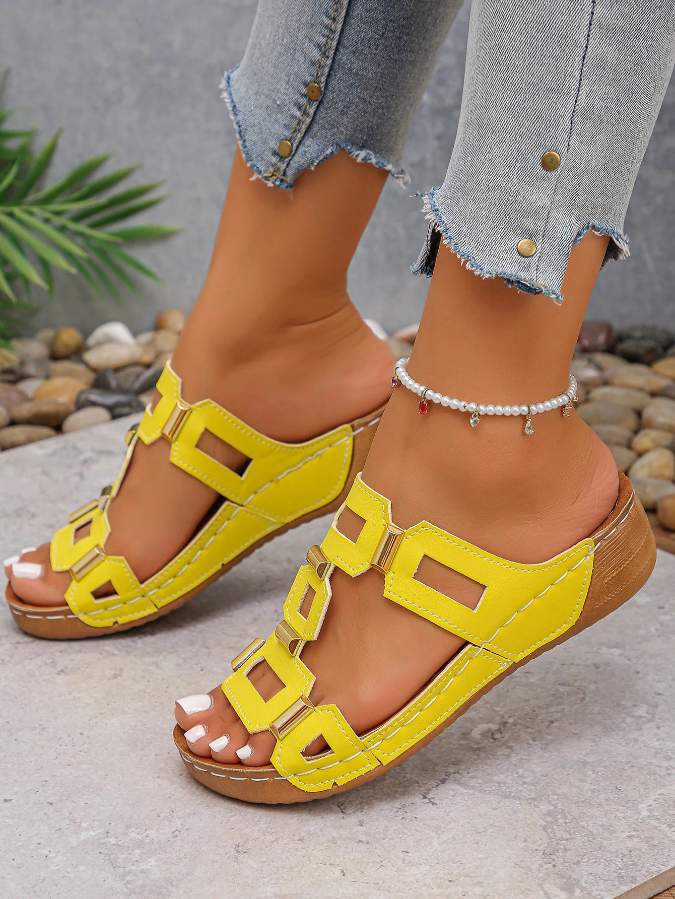 Women's Open Toe Wedges