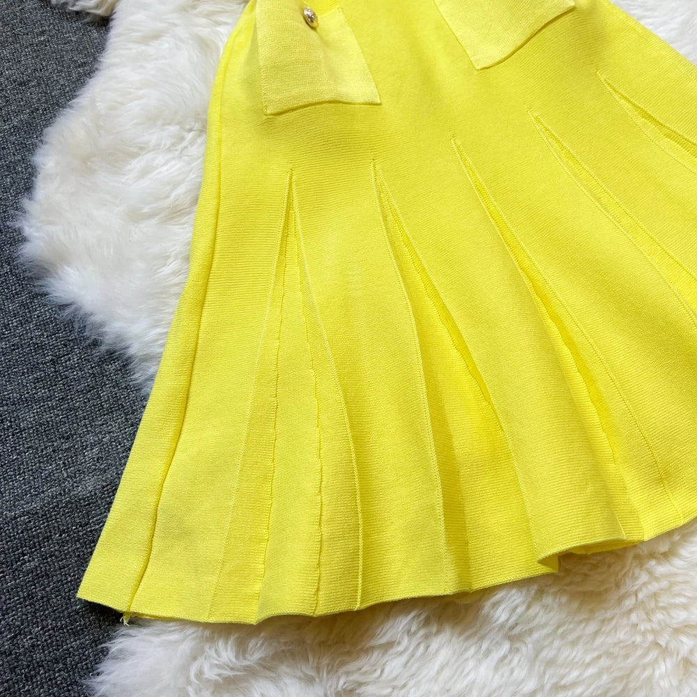 O-neck Slim Waist Party Dress