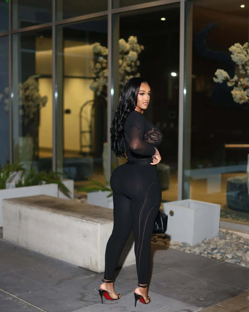Two Piece Long Sleeve & Leggings Outfit
