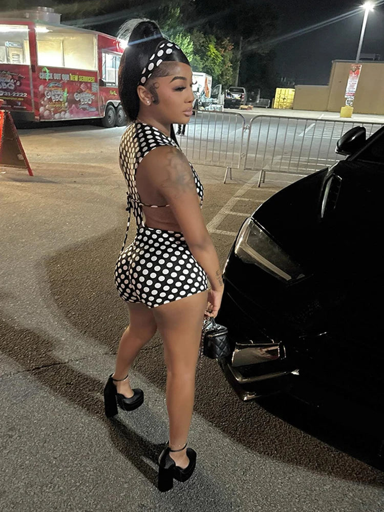 Polka Dot Two Piece Bodysuit