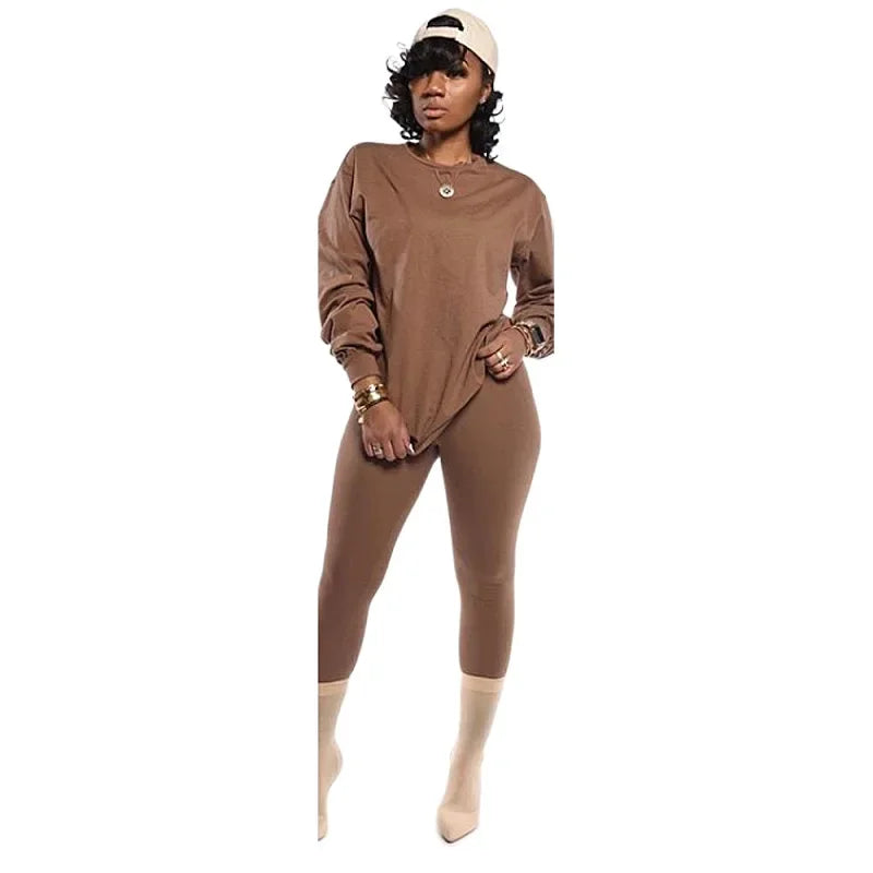 stacked leggings outfit set