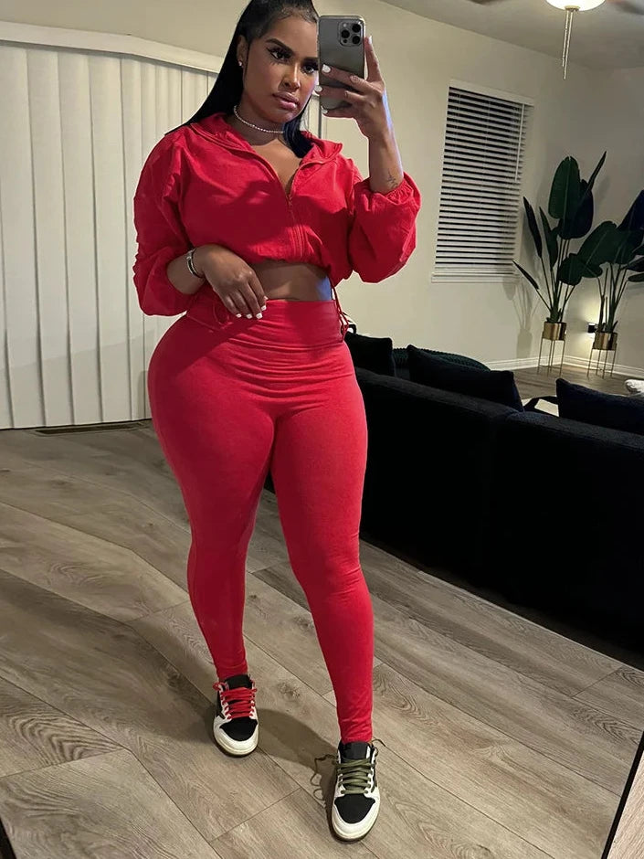 Drawstring Jacket+Leggings