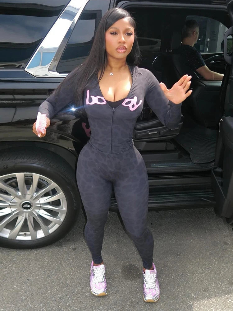 Hooded Crop Jacket+Skinny Leggings Outfits