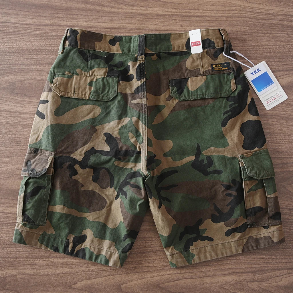 Camouflage Multi-pocket Casual Cargo Shorts
