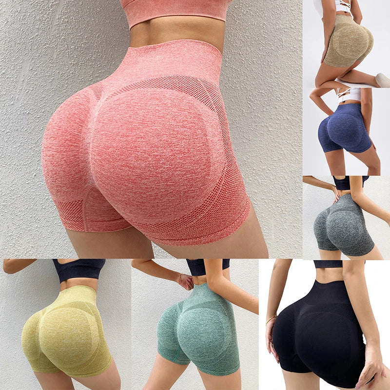 High Waist Push Up Gym Shorts