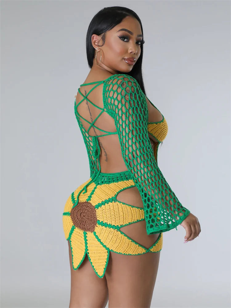 Crocheted Beach Dress Cover Up
