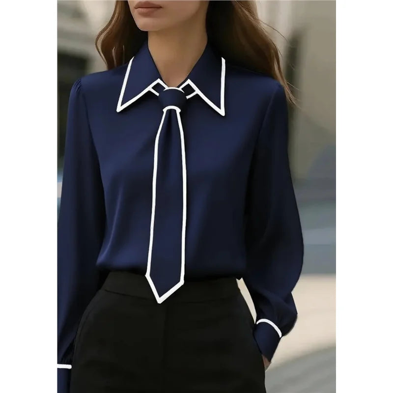 Long Sleeve Shirt with Tie