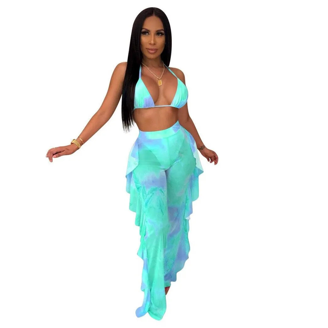 Bra+tassel Pants two Piece  Swimsuit