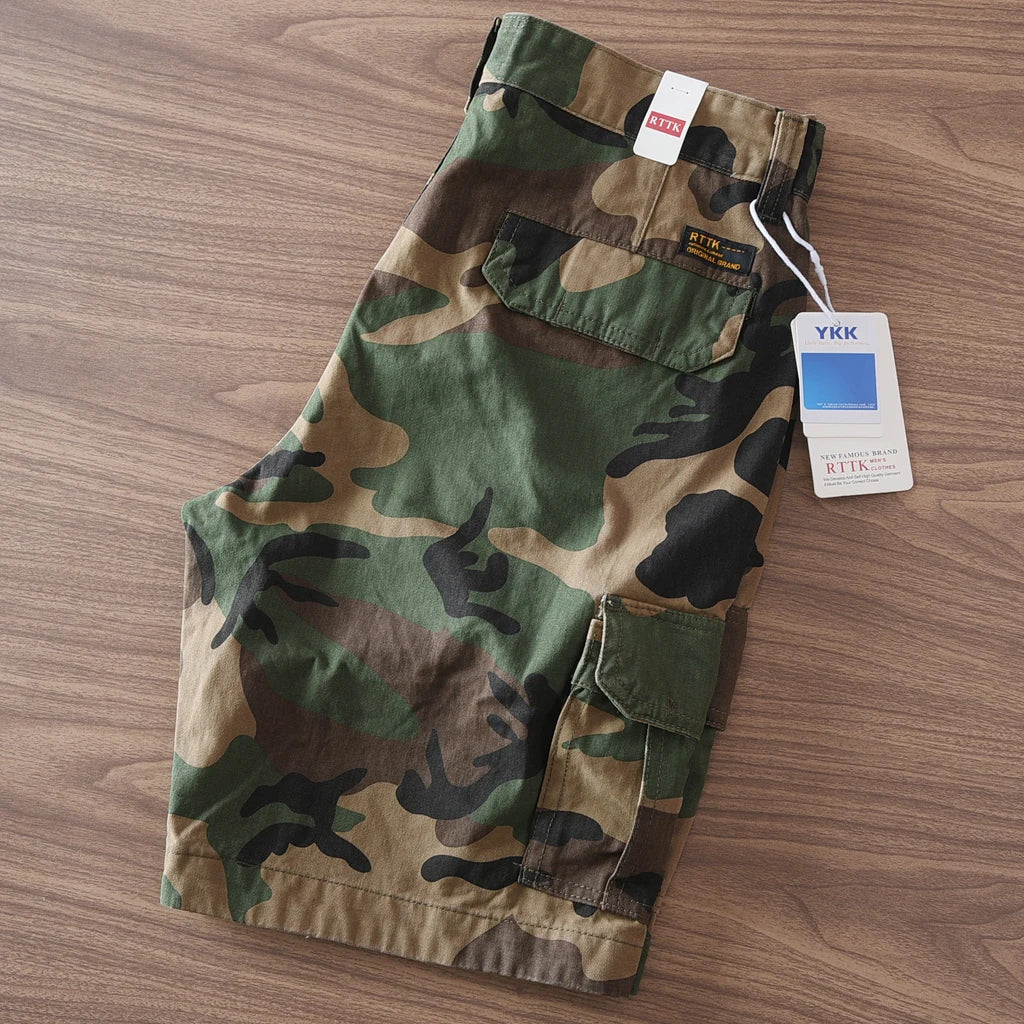 Camouflage Multi-pocket Casual Cargo Shorts