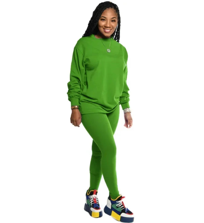 stacked leggings outfit set