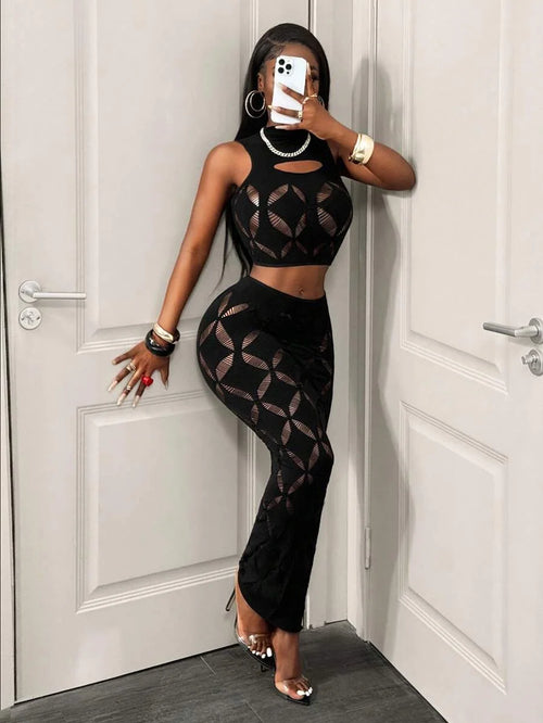 2pcs High Waist Skirt