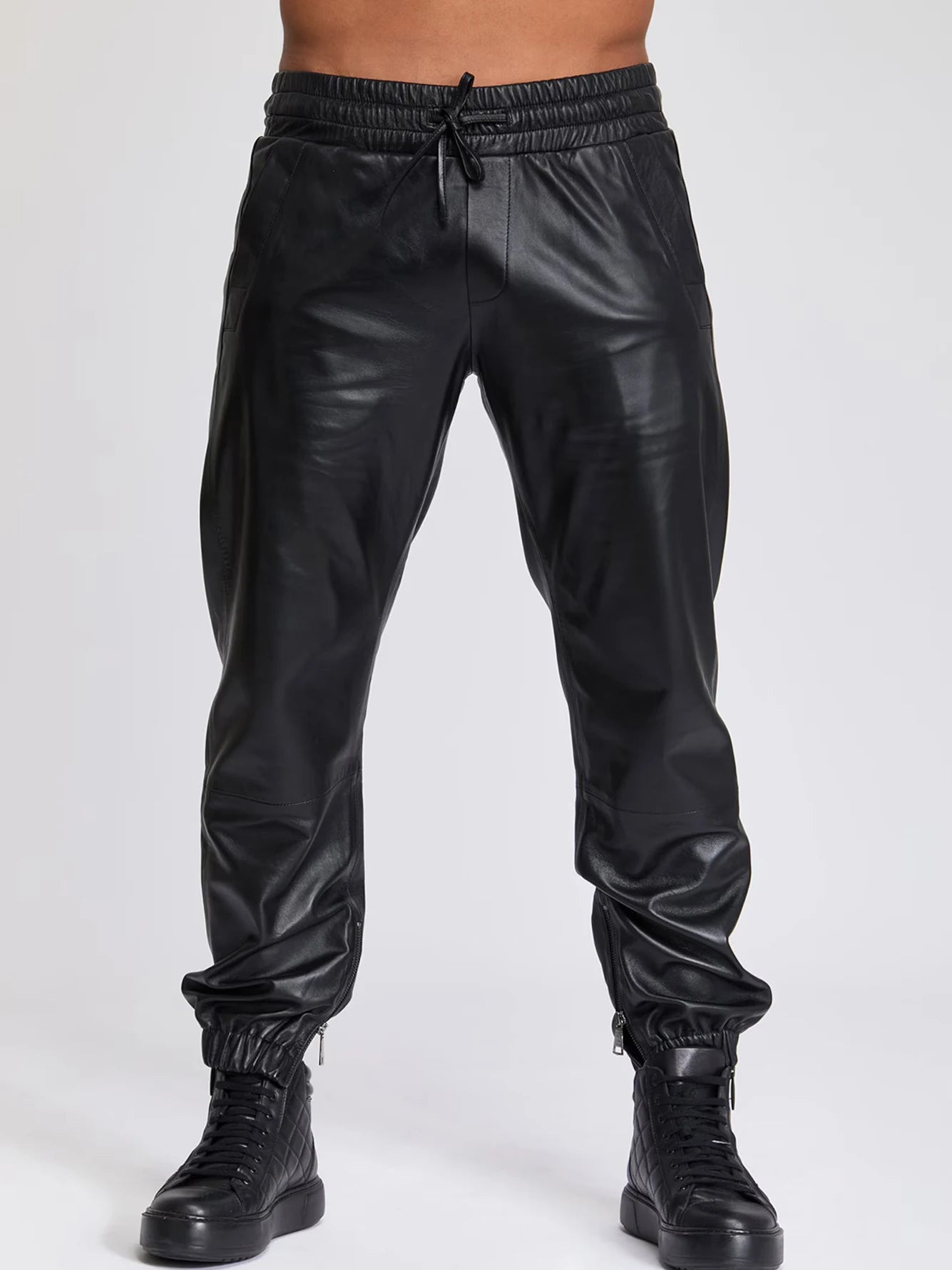 Men’s Leather joggers