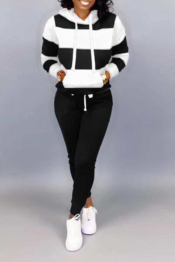 Hooded Casual Sports Suit - Littfashions
