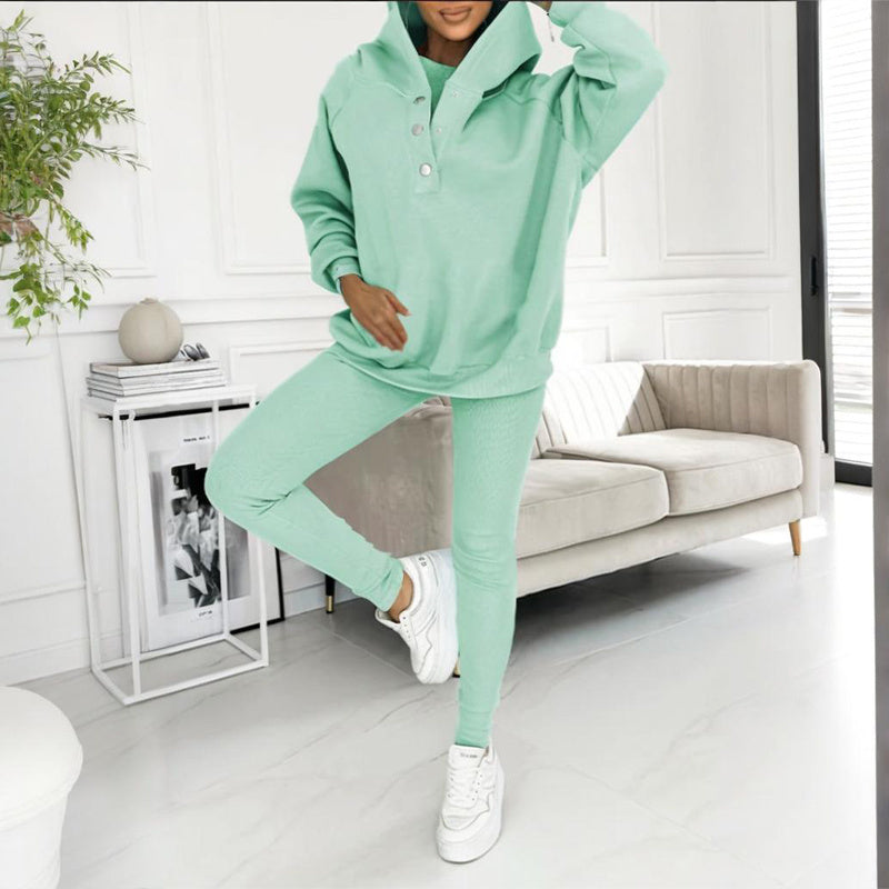 3-Piece Sleeveless Vest & Hooded Outfit