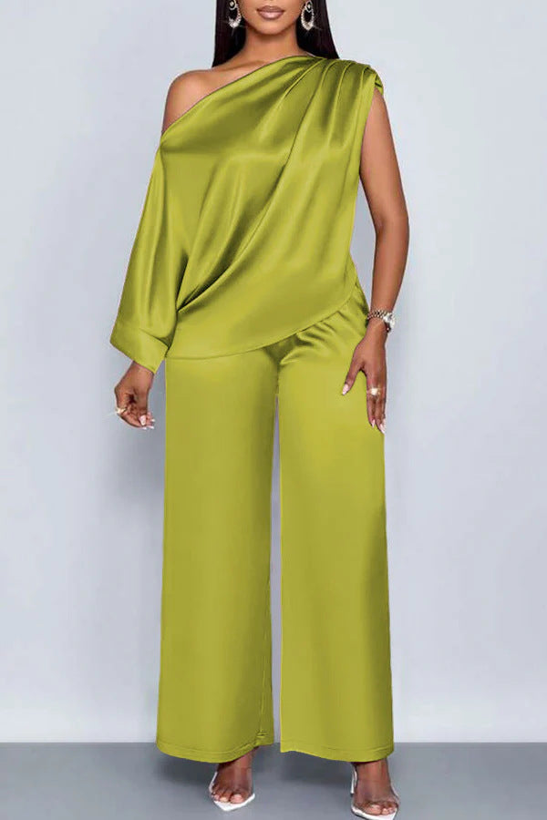 Casual Satin Suit