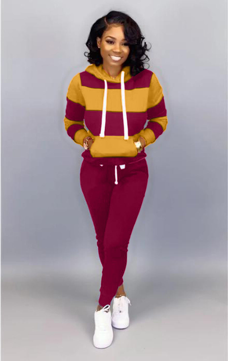 Hooded Casual Sports Suit - Littfashions