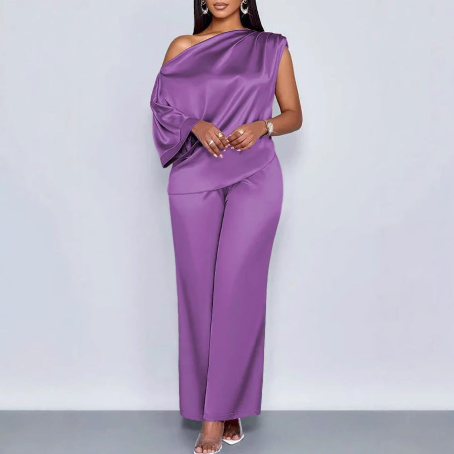 Casual Satin Suit