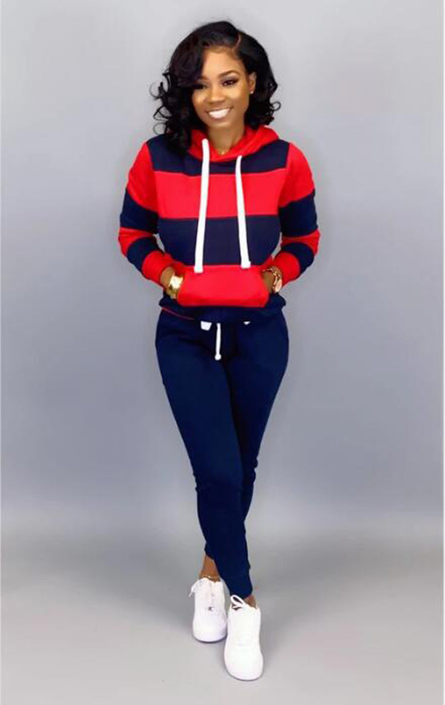Hooded Casual Sports Suit - Littfashions