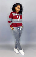 Hooded Casual Sports Suit - Littfashions