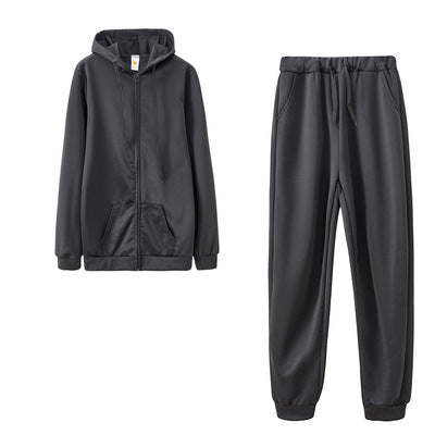 Women's Solid Color Hoodie Suit